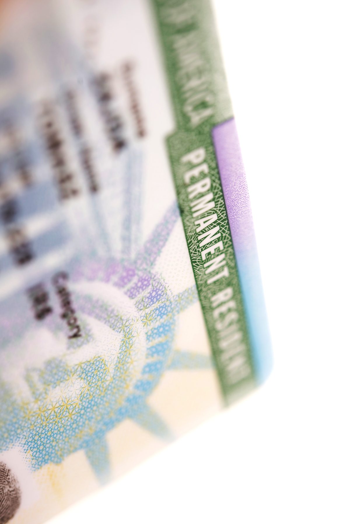 A U.S. permanent resident card