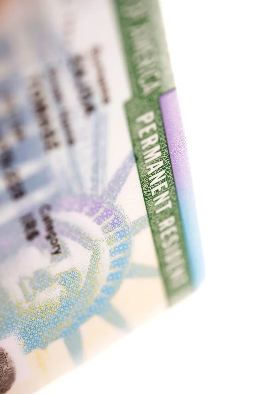 A U.S. permanent resident card